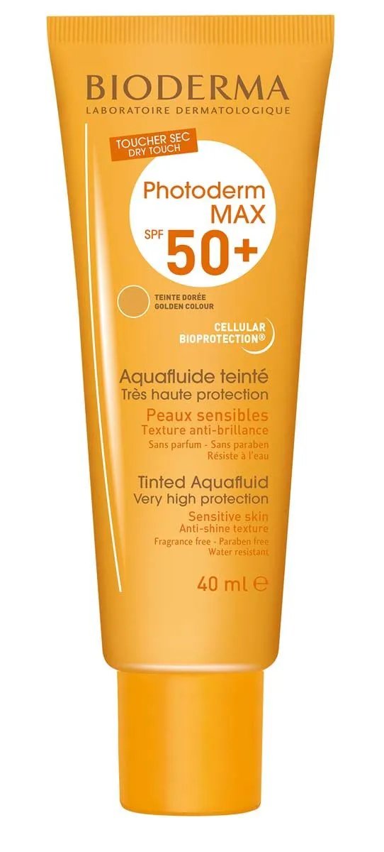 БИОДЕРМ PHOTODERM SPF50 + АКВАФЛУИД ЗЛАТИСТ ЦВЯТ 40мл