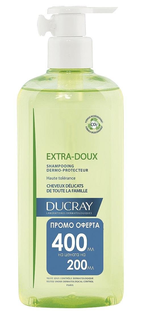 ДЮКРЕ ПРОМО EXTRA DOUX ДЕРМО ПРОТЕКТИВЕН ШАМПОАН 400мл