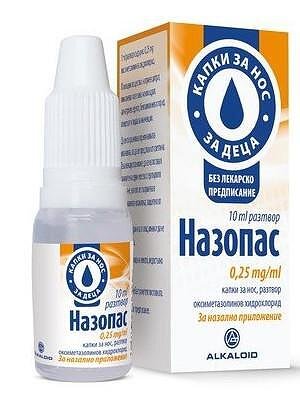 НАЗОПАС КАПКИ ЗА НОС 0,25МГ/