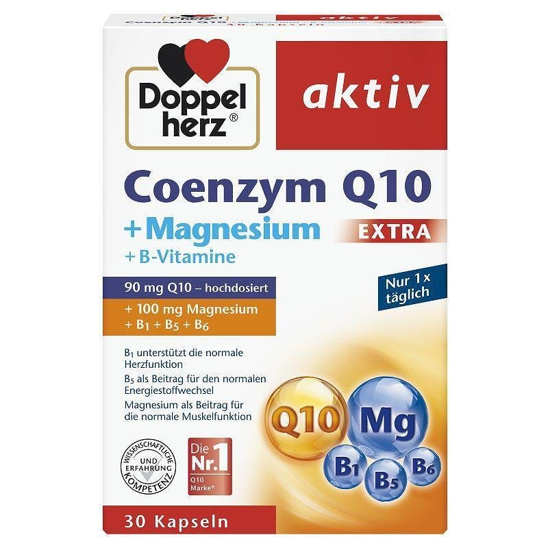 ДОПЕЛХЕРЦ КОЕНЗИМ Q10+Магнезий ЕКСТРА капс.x 30