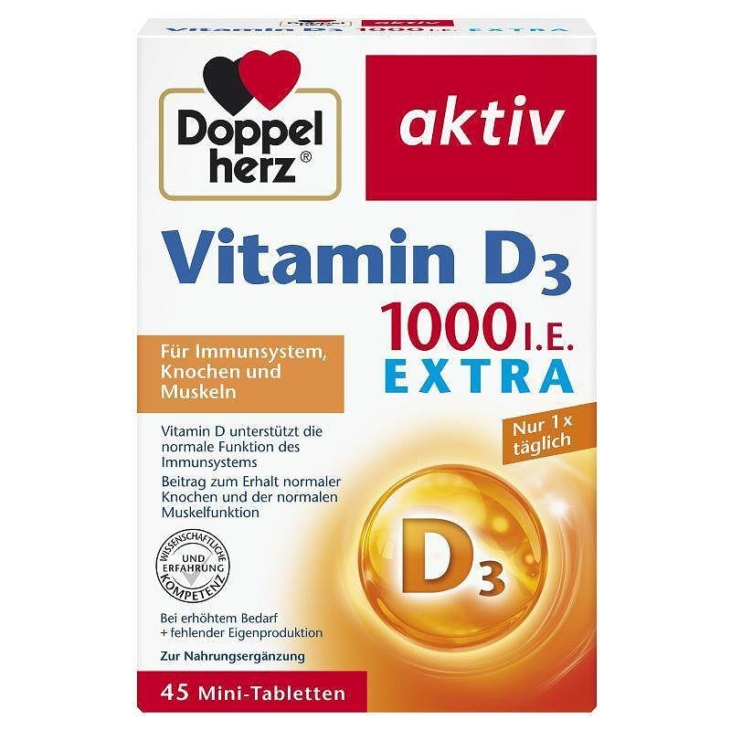 ДОПЕЛХЕРЦ АКТИВ ВИТАМИН D 1000 IU Х 45