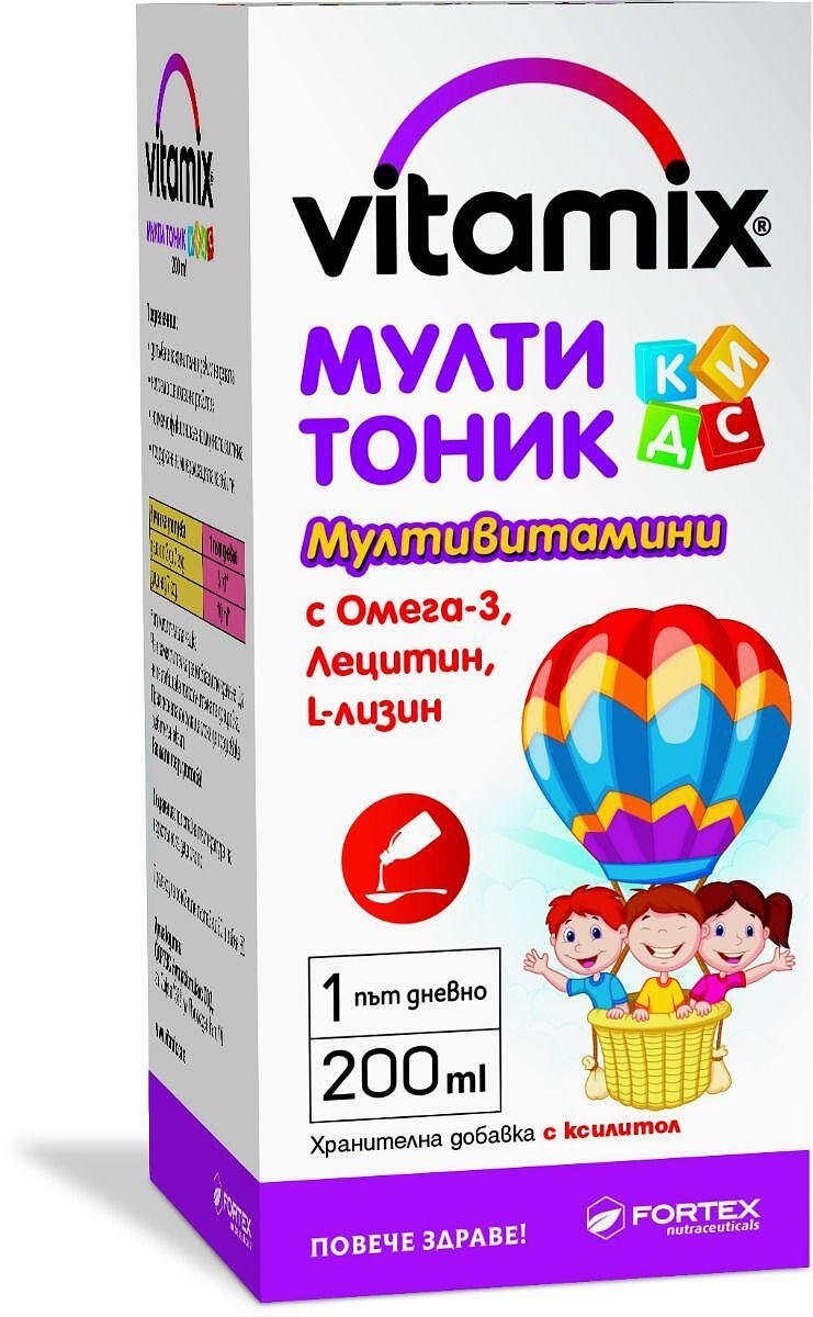 ВИТАМИКС МУЛТИТОНИК КИДС СИРОП 200МЛ