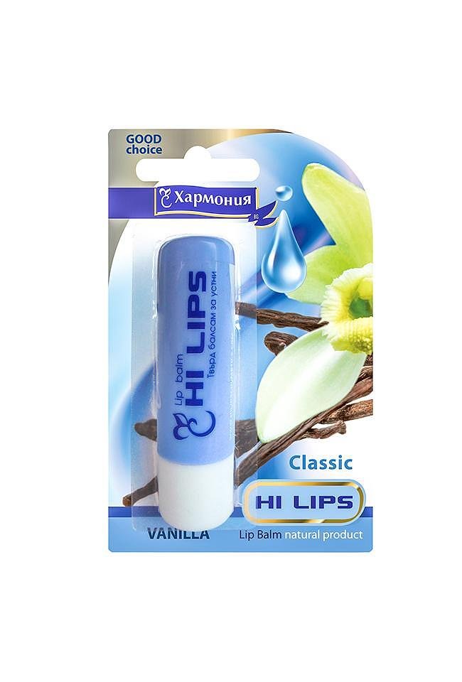 БАЛСАМ ЗА УСТНИ HI LIPS ВАНИЛИЯ 4.8г./син/