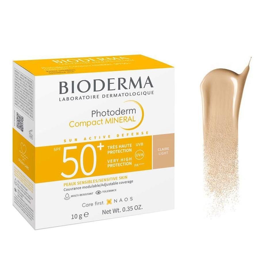 БИОДЕРМА PHOTODERM COMPACT MINERAL SPF 50 - ПУДРА СВЕТЪЛ ЦВЯТ