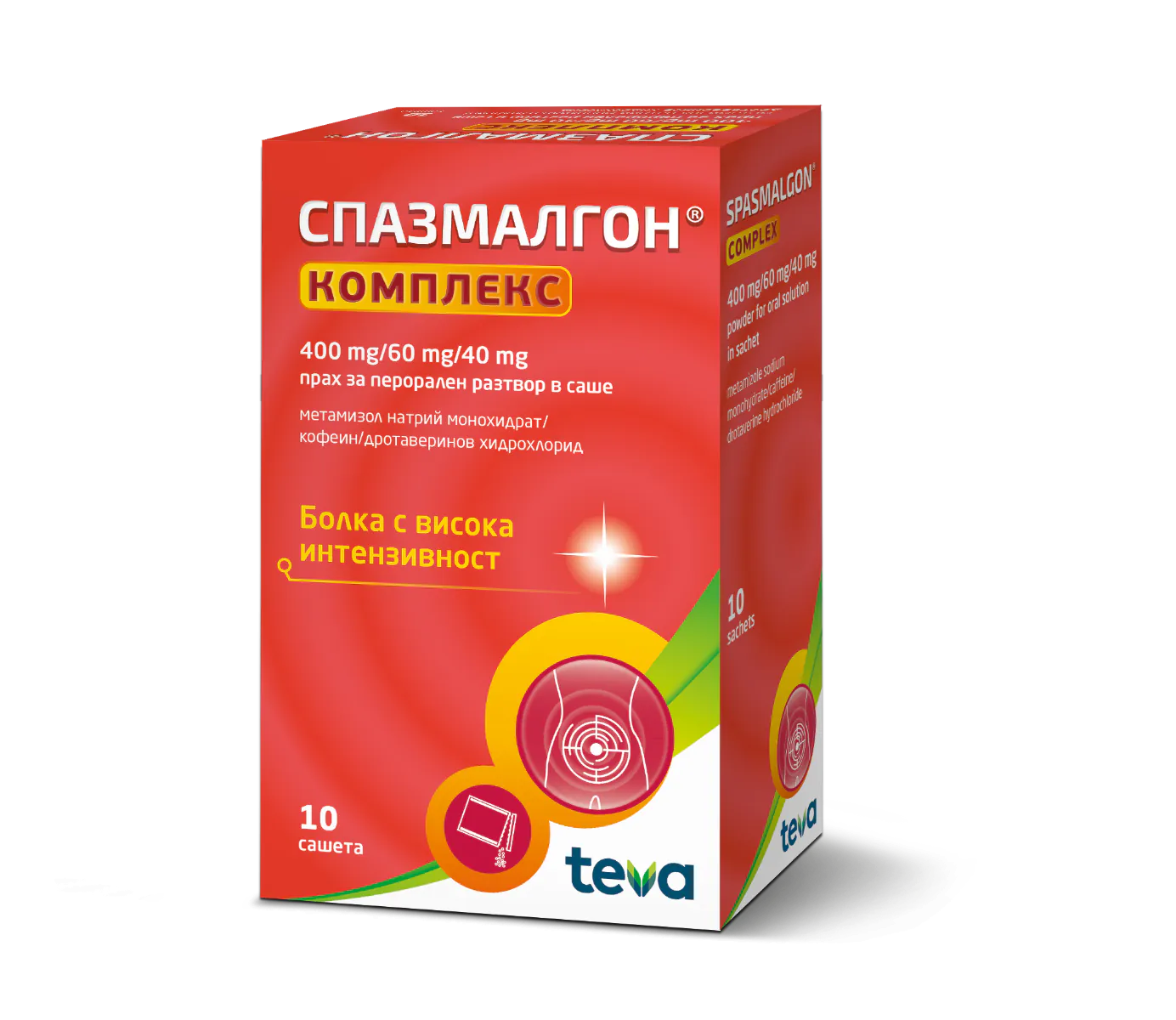 СПАЗМАЛГОН КОМПЛЕКС сашети х10 ТЕВА
