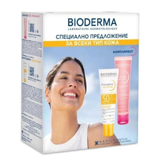 БИОДЕРМА ПРОМО PHOTODERM AQUAFLUID SPF50+ НЕУТРАЛЕН 40мл+ SENSIBIO ГЕЛ МУСАН 45мл