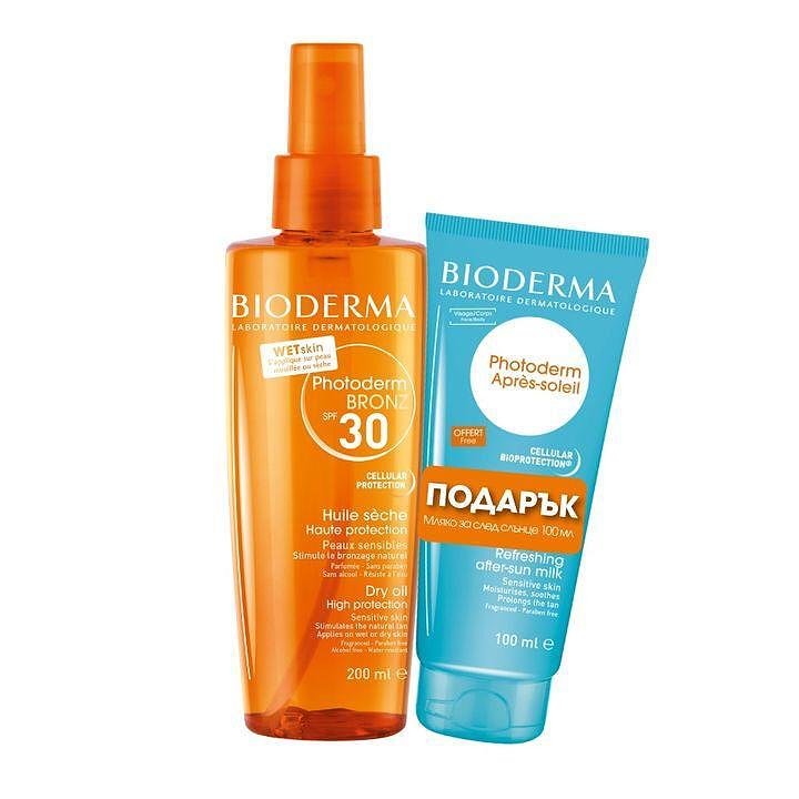 БИОДЕРМА ПРОМО PHOTODERM BRONZ SPF30 200мл+APRE-SOLEIL 100мл