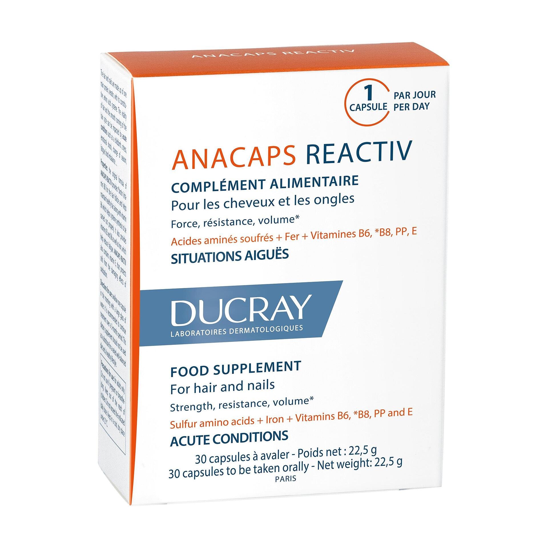 ДЮКРЕ ANACAPS REACTIV ХРАНИТЕЛНА ДОБАВКА 30капс