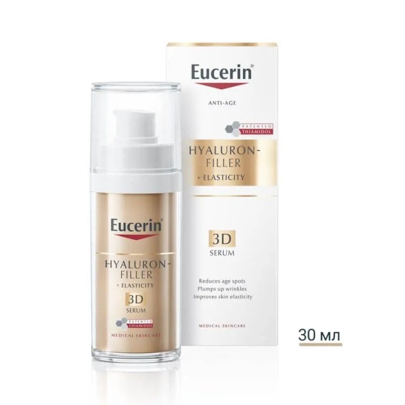 ЕУСЕРИН HYALURON-FILLER +ELASTICITY 3D СЕРУМ 30мл