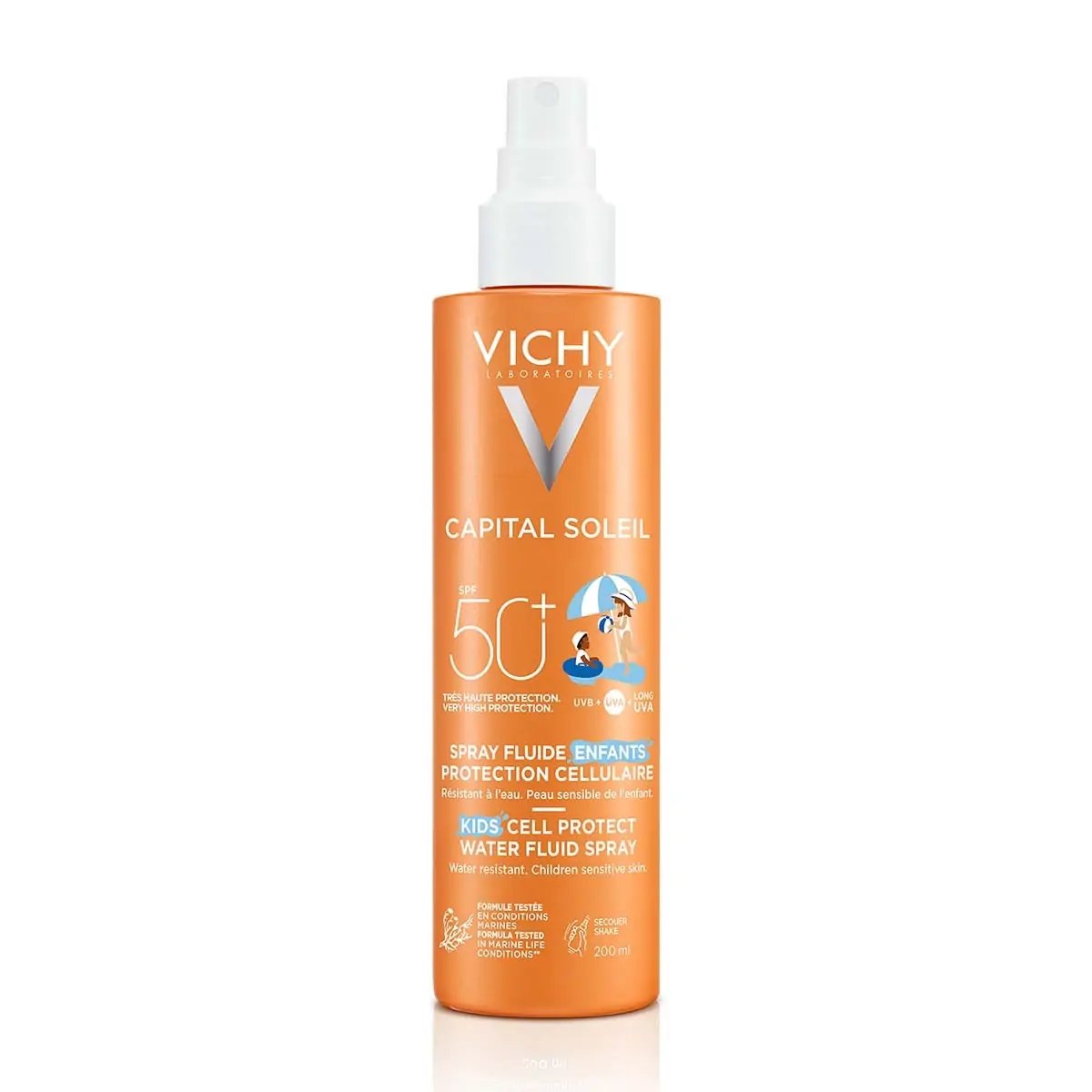 ВИШИ SOLEIL SPF50+ ФЛУИДЕН СПРЕЙ CELL PROTECT ЗА ДЕЦА 200мл.