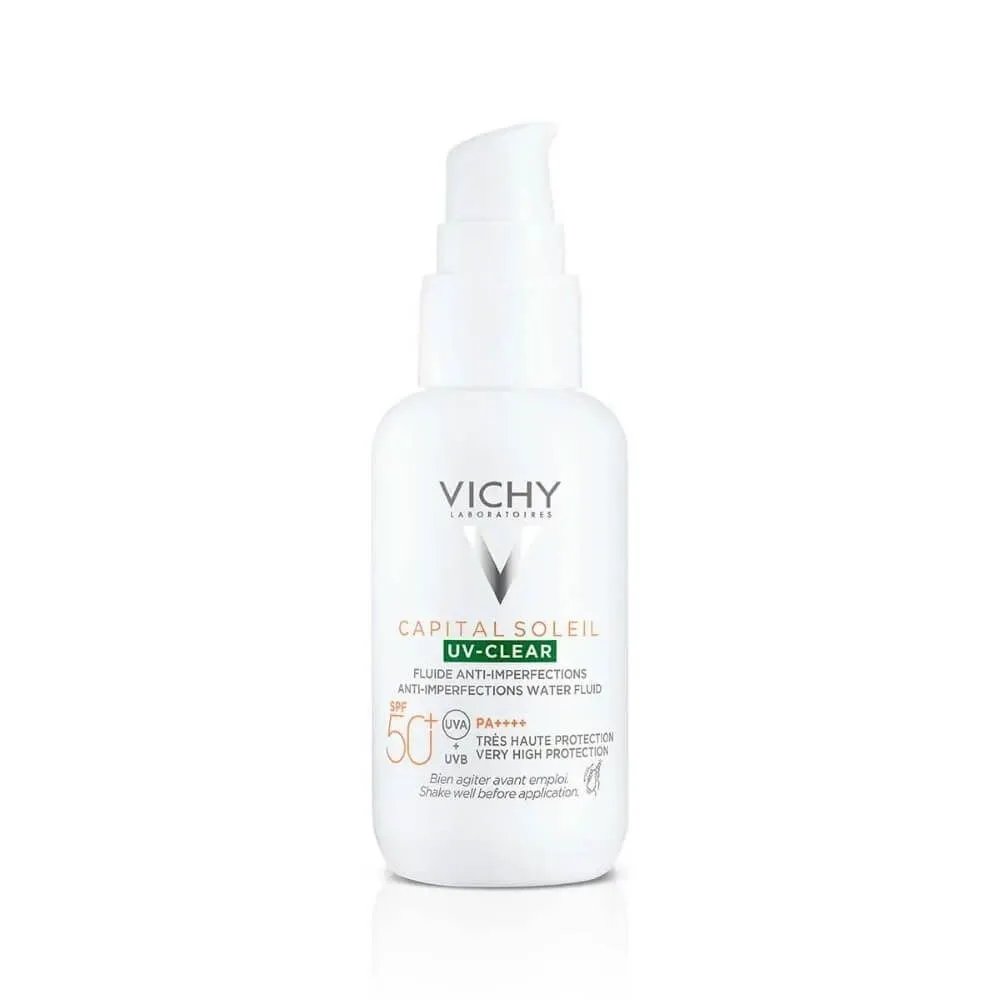 ВИШИ SOLEIL SPF50+ UV-CLEAR ФЛУИД ЗА ЛИЦЕ ПРОТИВ НЕСЪВЪРШЕНСТВА 40мл