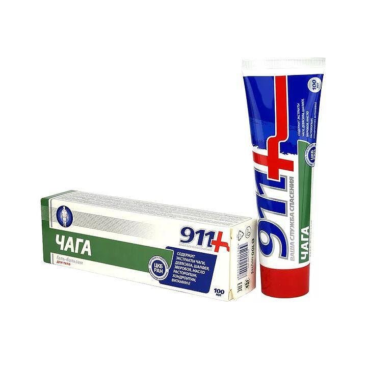 Чага 911 Гел-балсам за стави и мускули 100 ml