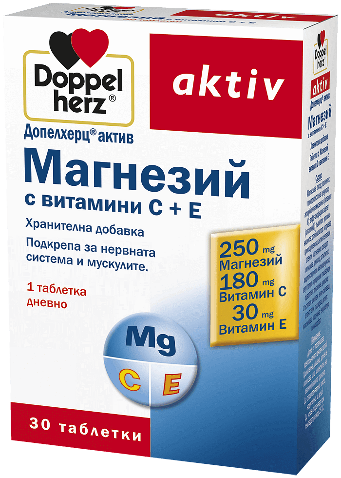 ДОПЕЛХЕРЦ АКТИВ MG + C + E табл. х 30